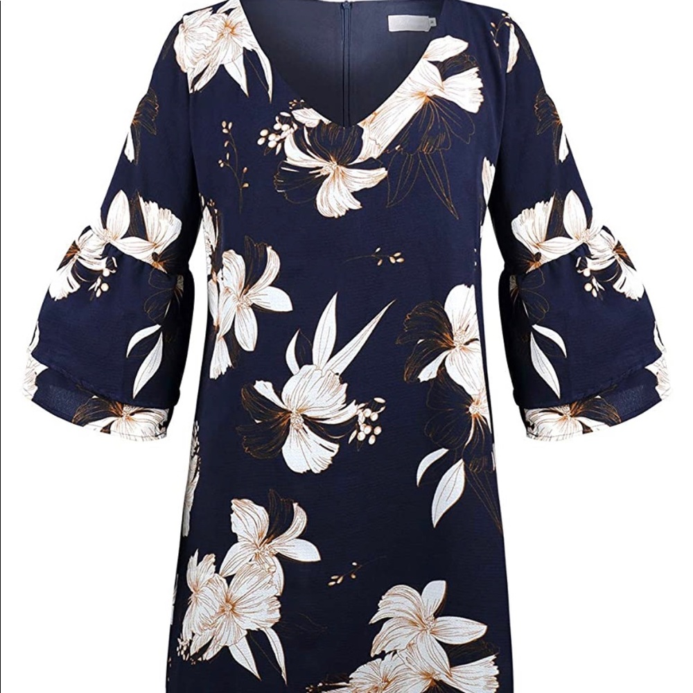 Long sleeve floral dress